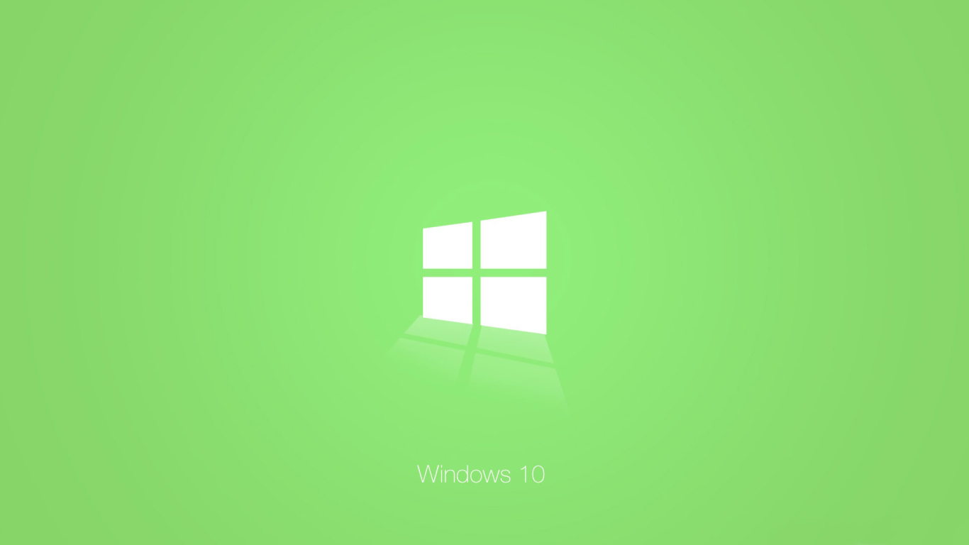 Зеленый логотип Windows 10