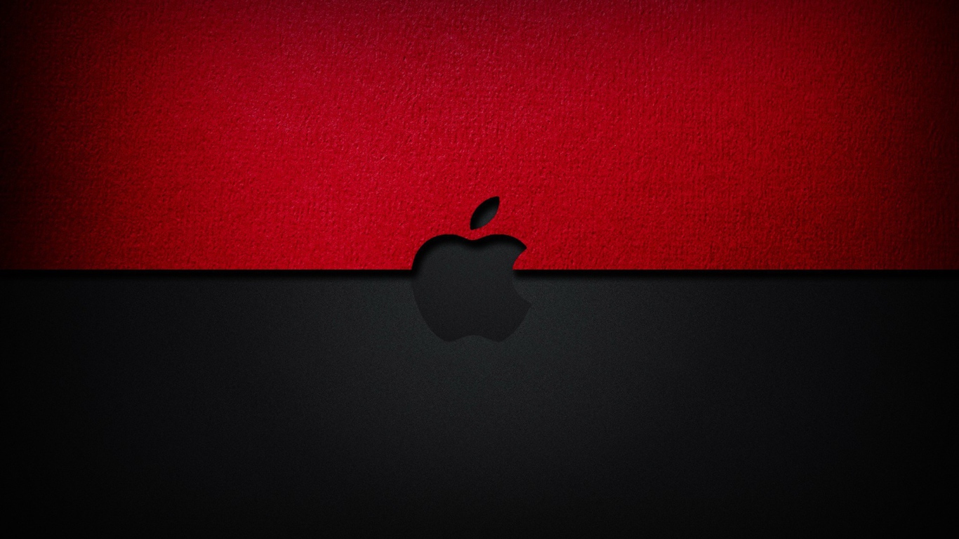 Черно красное Apple