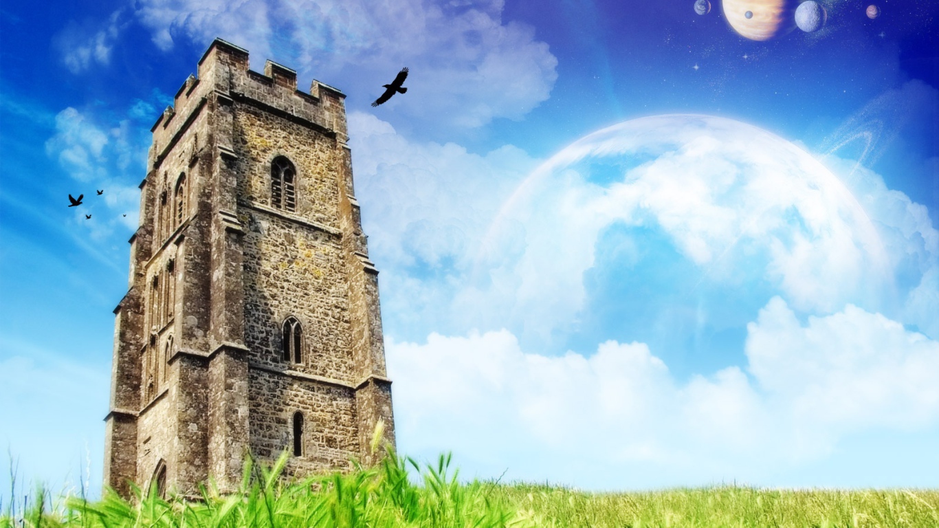 Замок в фантастическом мире