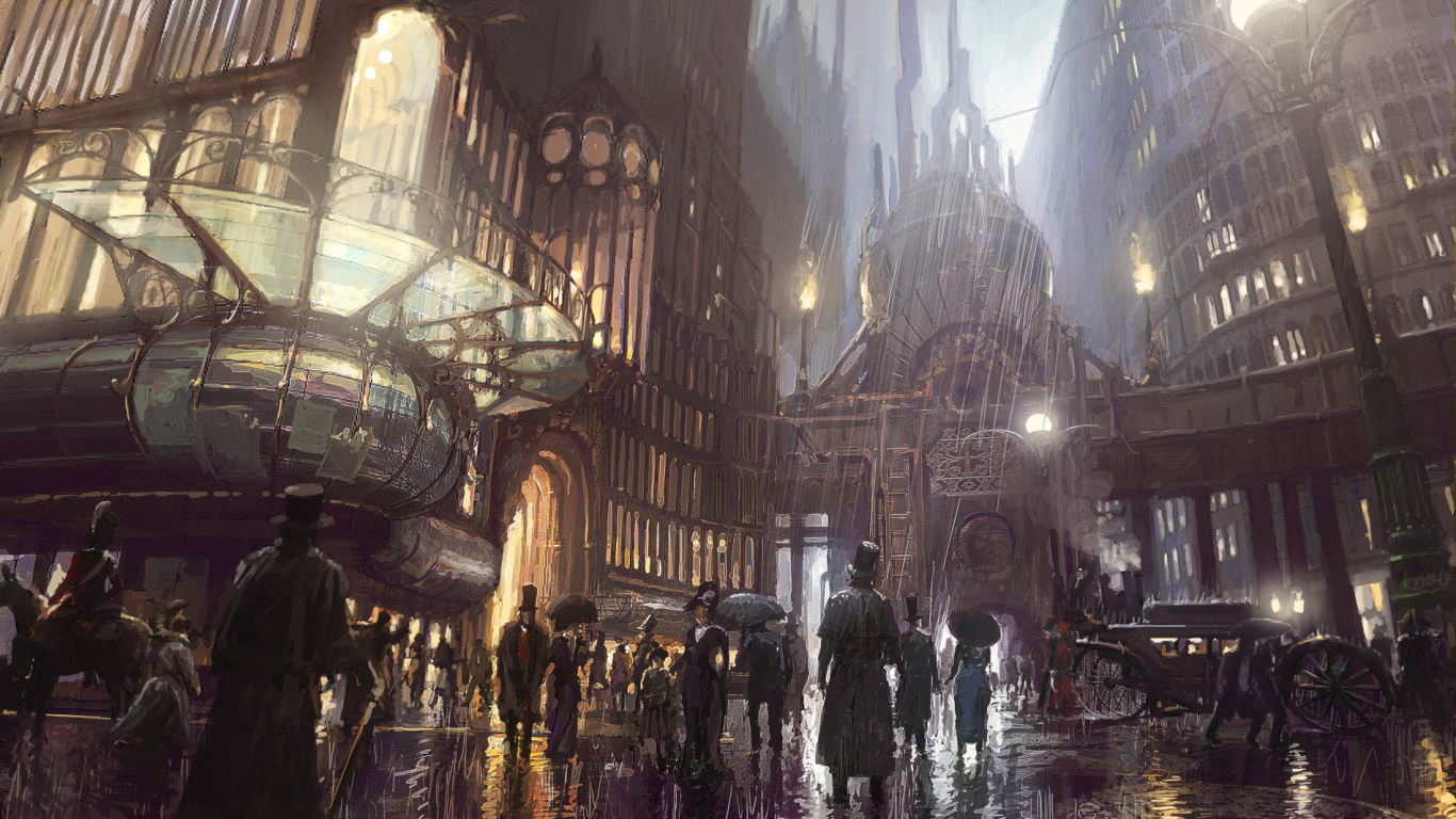 Город прошлого стимпанк