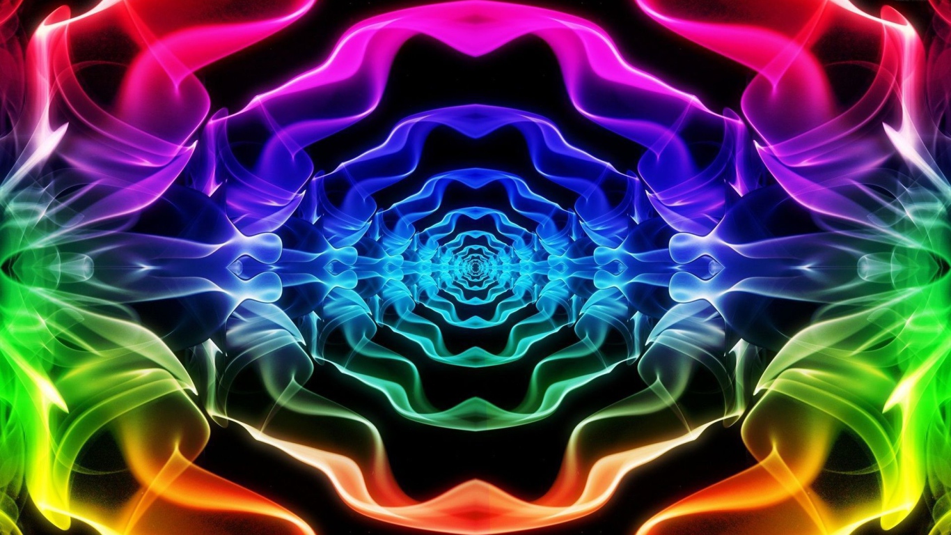 Красочная неоновая перспектива