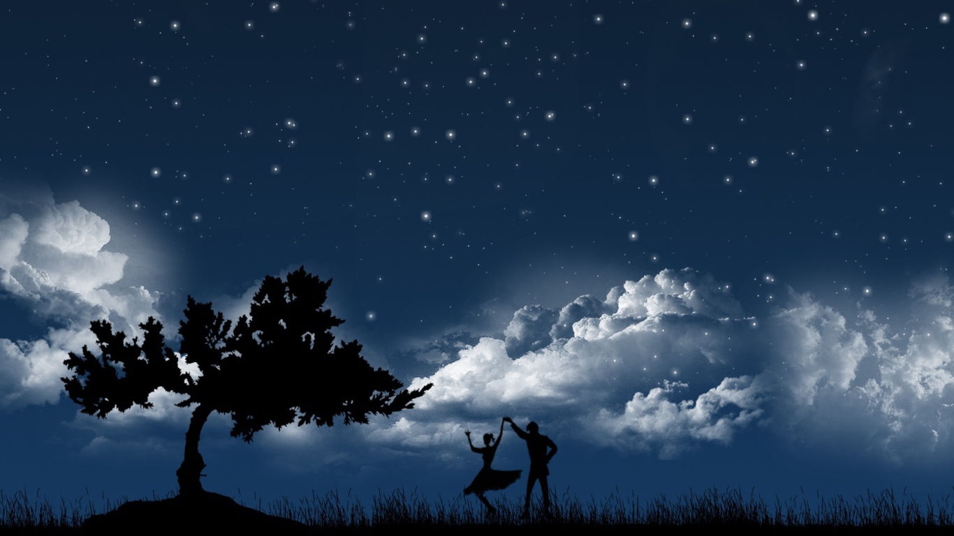 Танец под луной