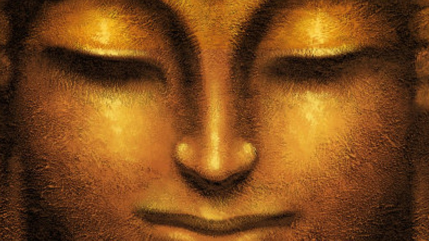 Лицо золотого Будды