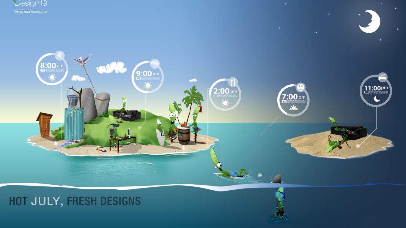 Жаркий месяц июль