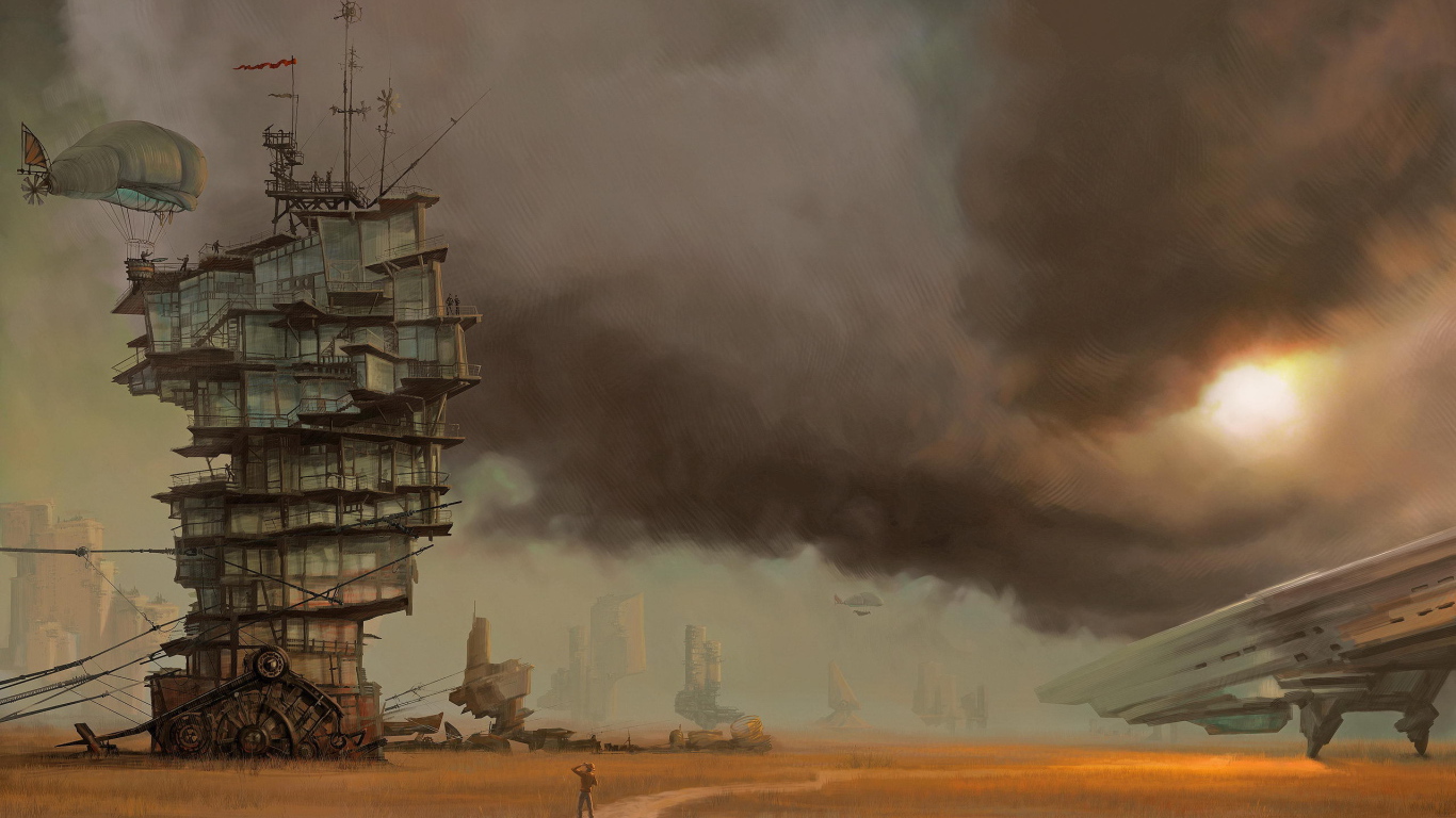 Дом в пустыне стимпанк