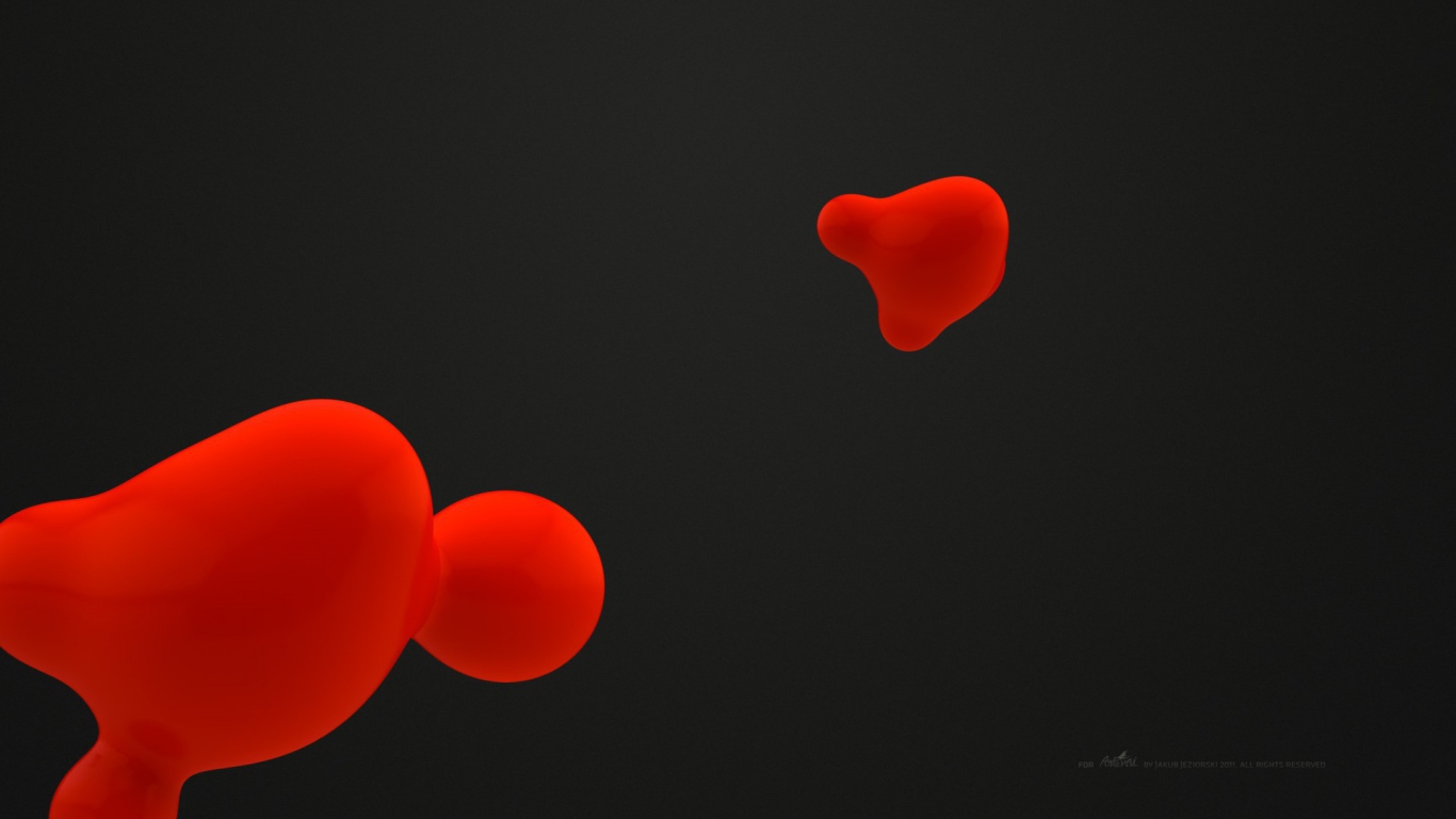 Красные пятна на сером