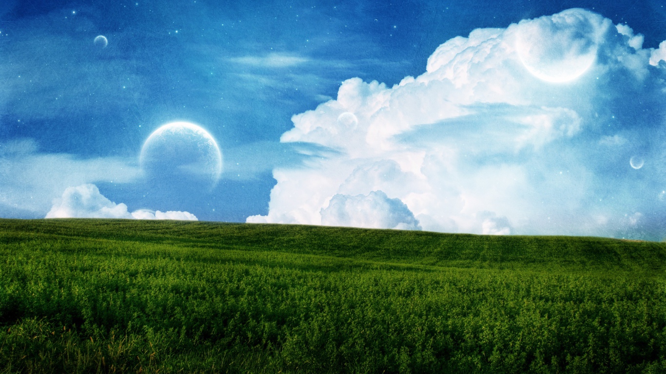 Поле и небо