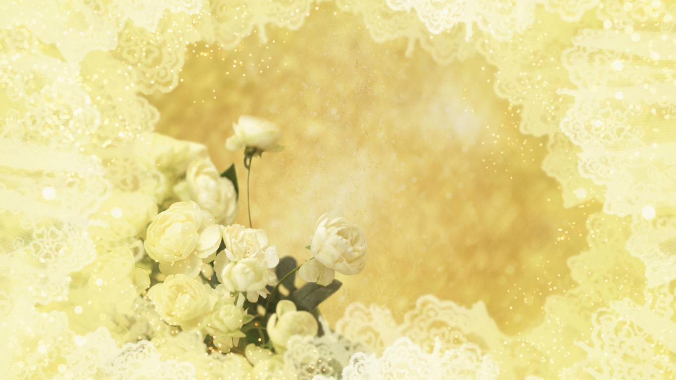 Жёлтые розы на жёлтом фоне
