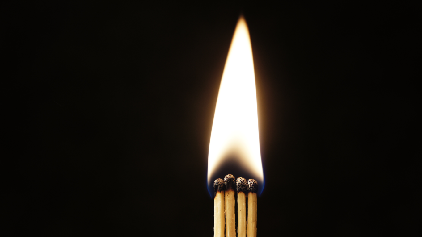 	   The flame from matches