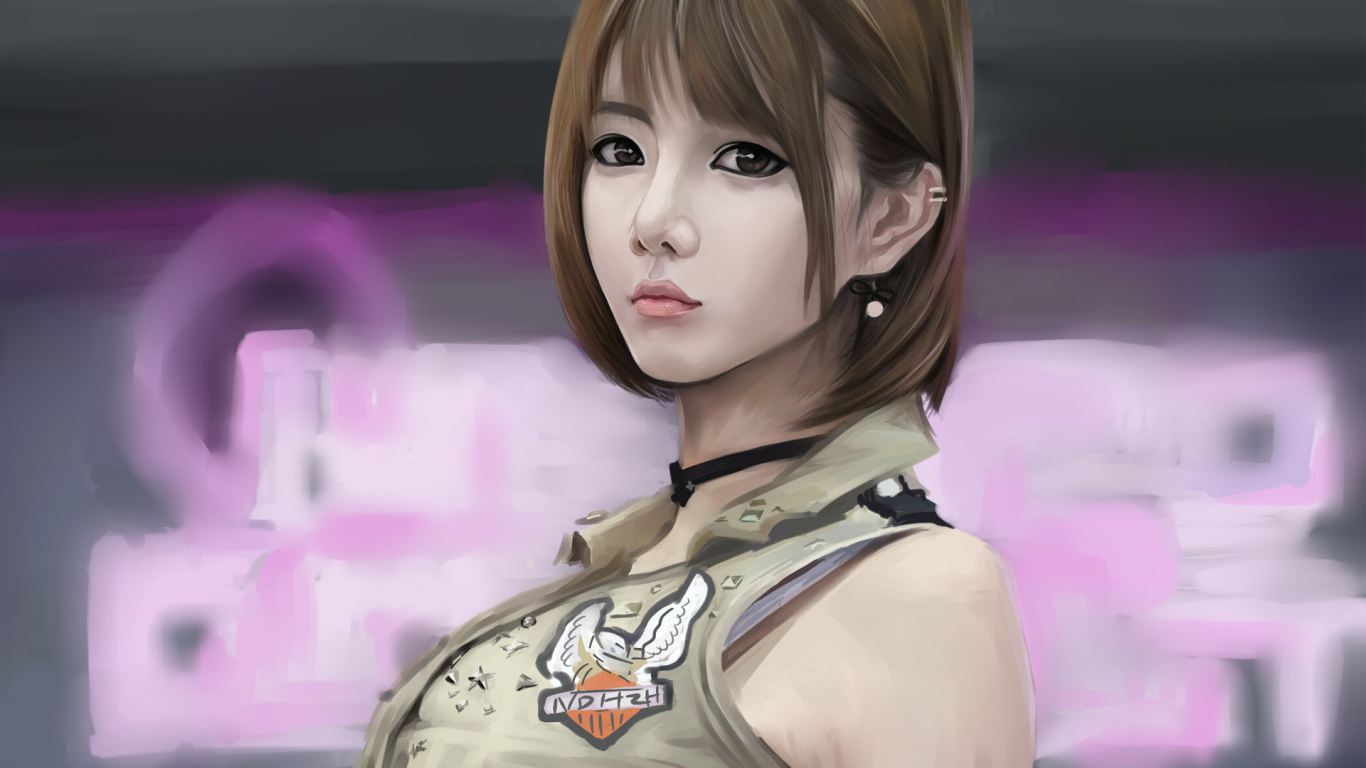 Портрет азиатки