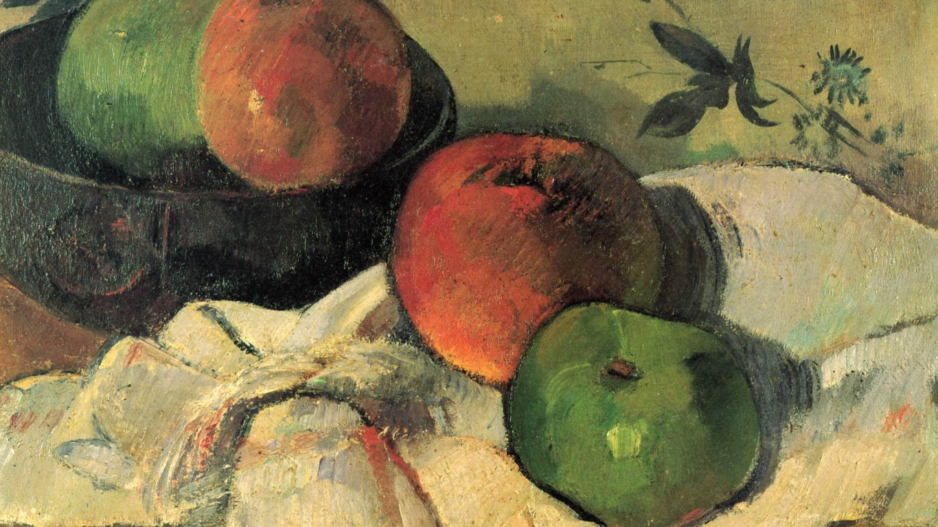 Картина Сезанна - Яблоки