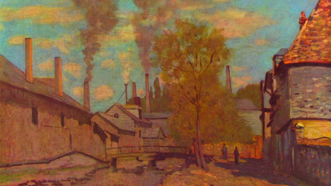 Картина Клода Моне - улица-Сити