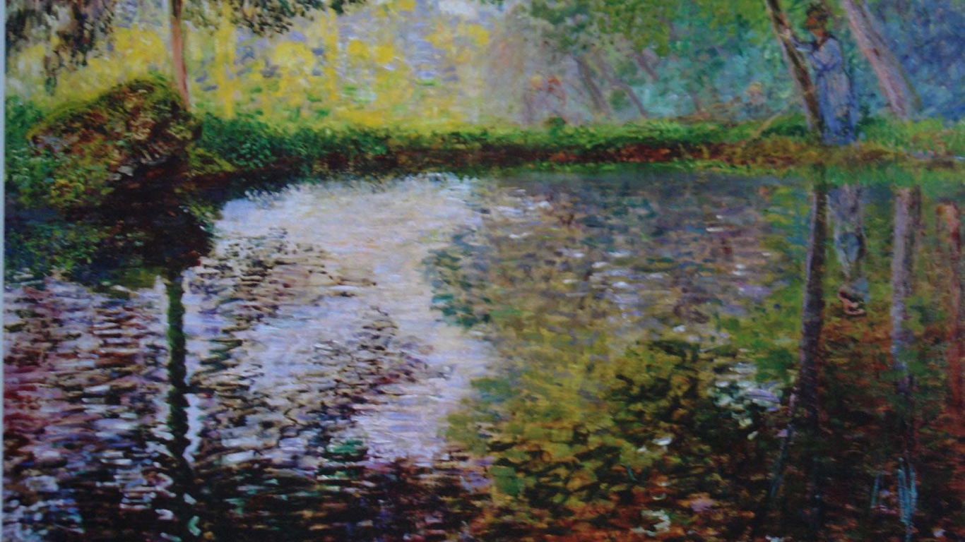 Картина Клода Моне - родникового озера