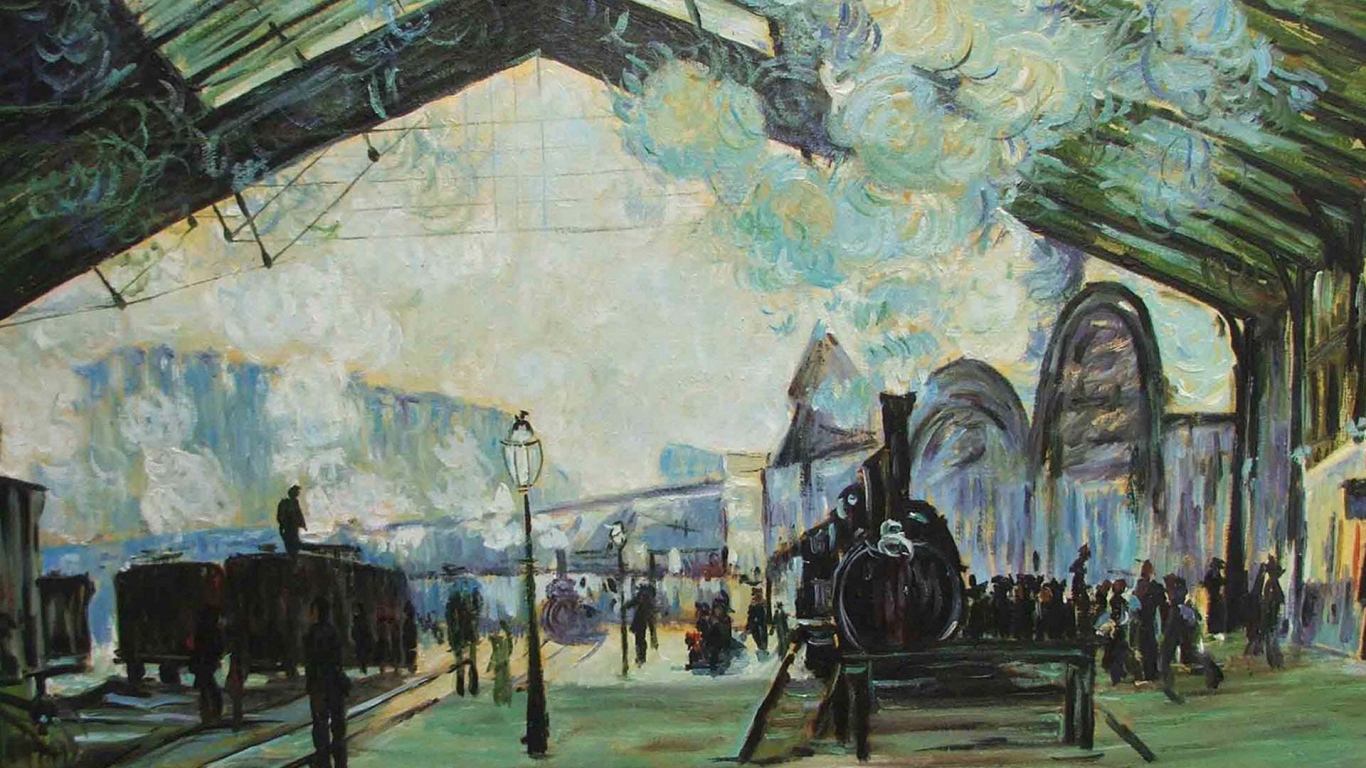 Картина Клода Моне - Вокзал