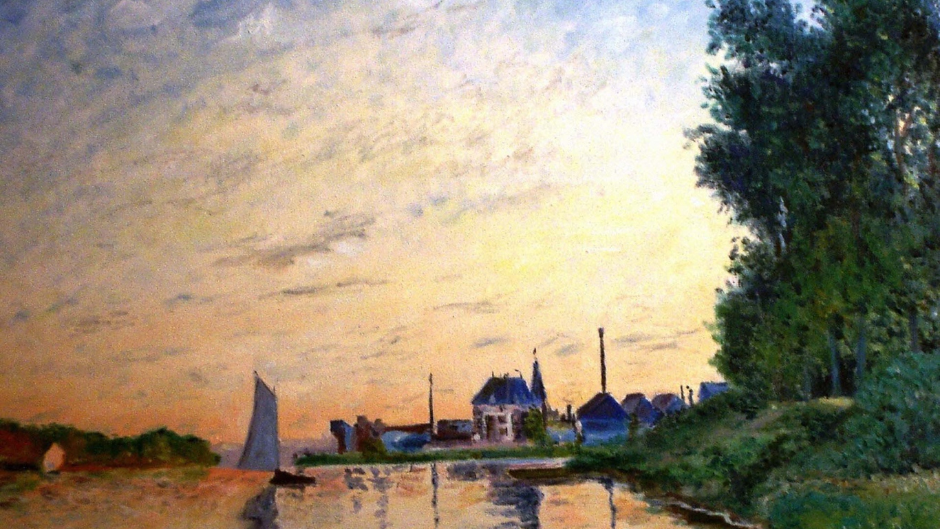 Картина Моне - маленький дом