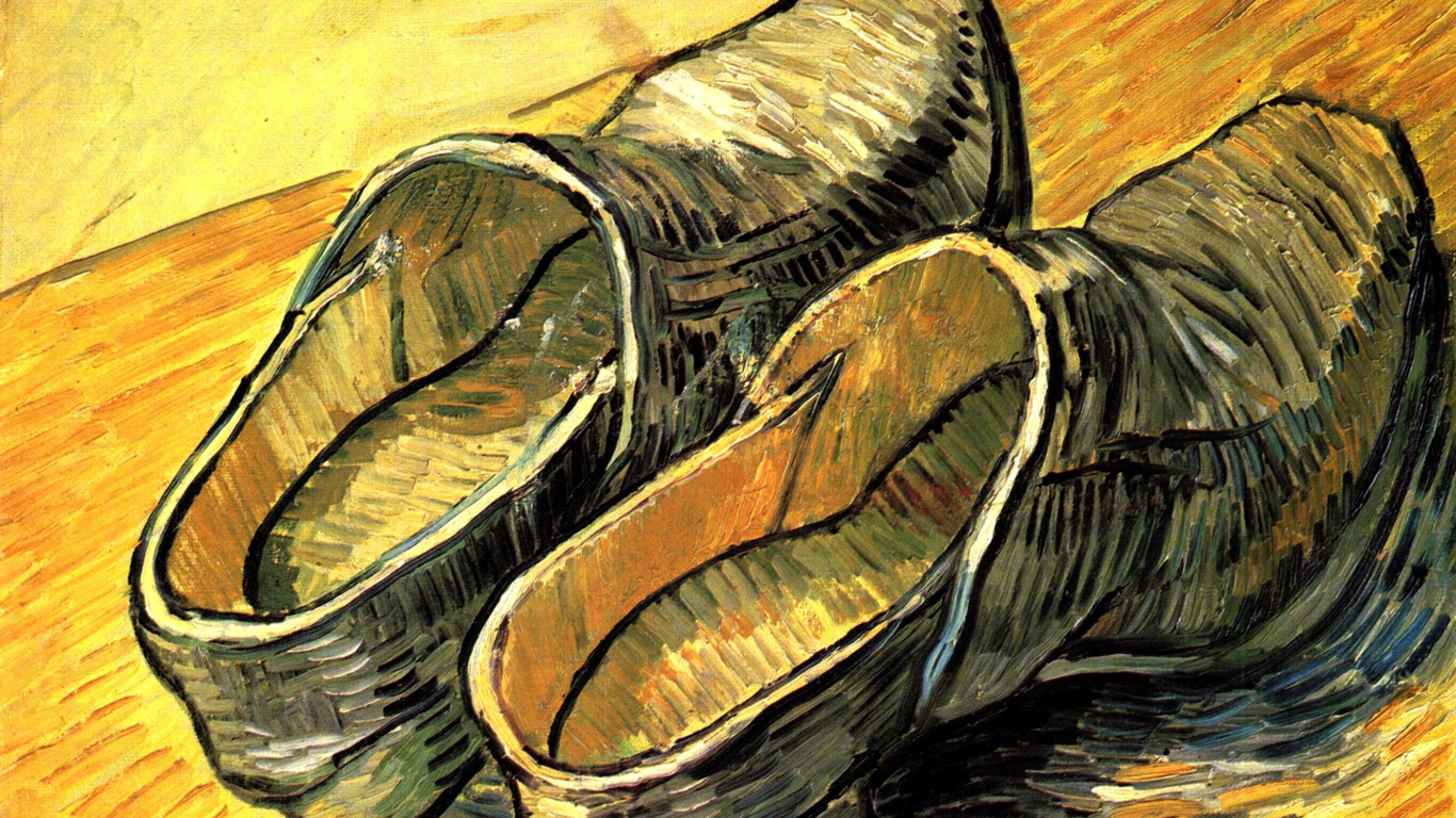 Картина Винсента Ван Гога - Пара кожаных сабо