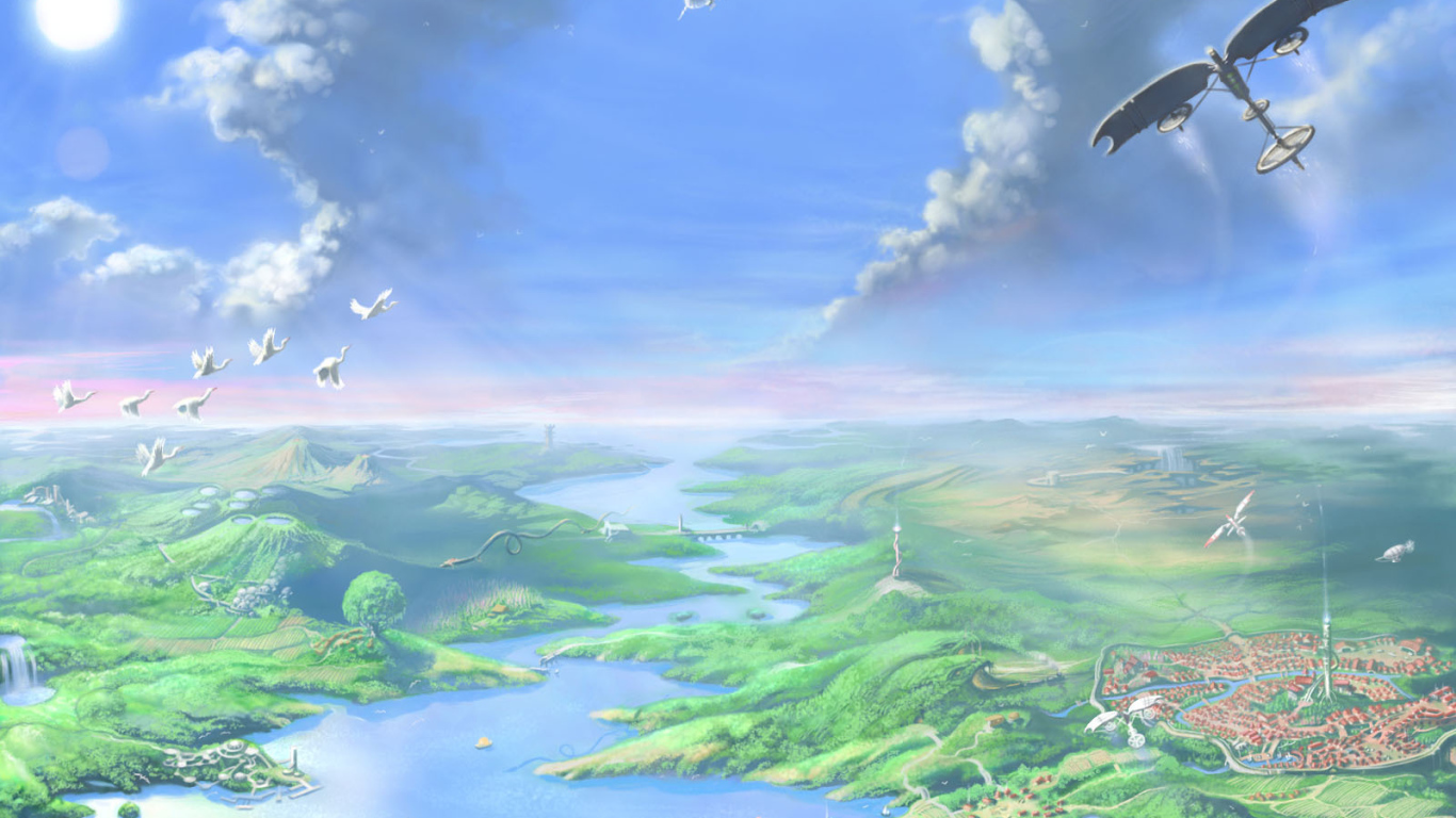 Фантастический инопланетный пейзаж