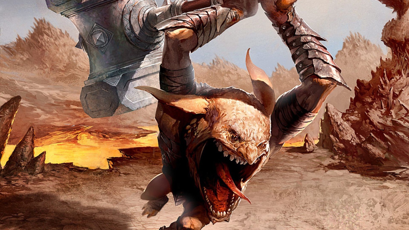 Чудовище с молотом