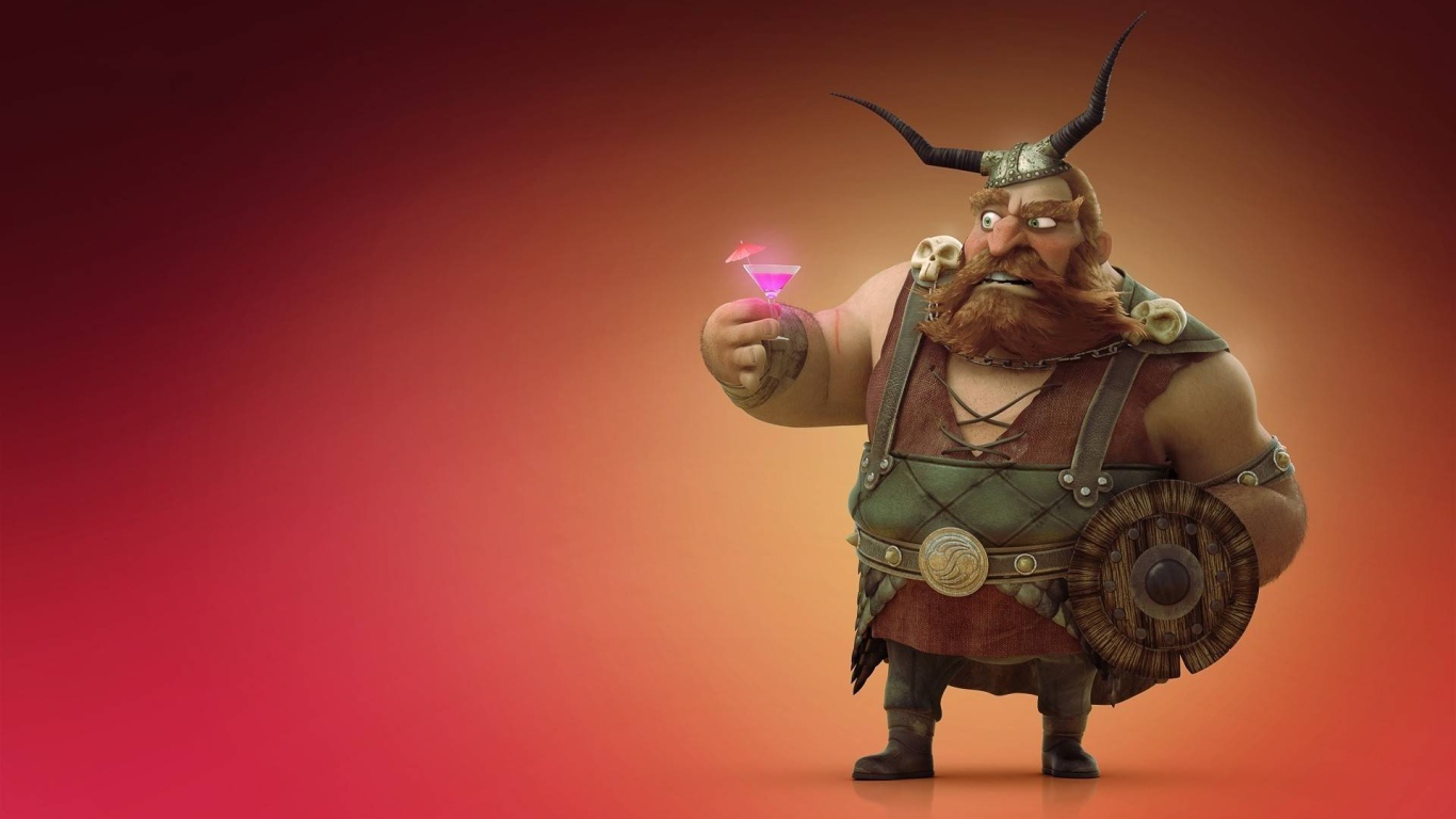 Викинг из мультфильма