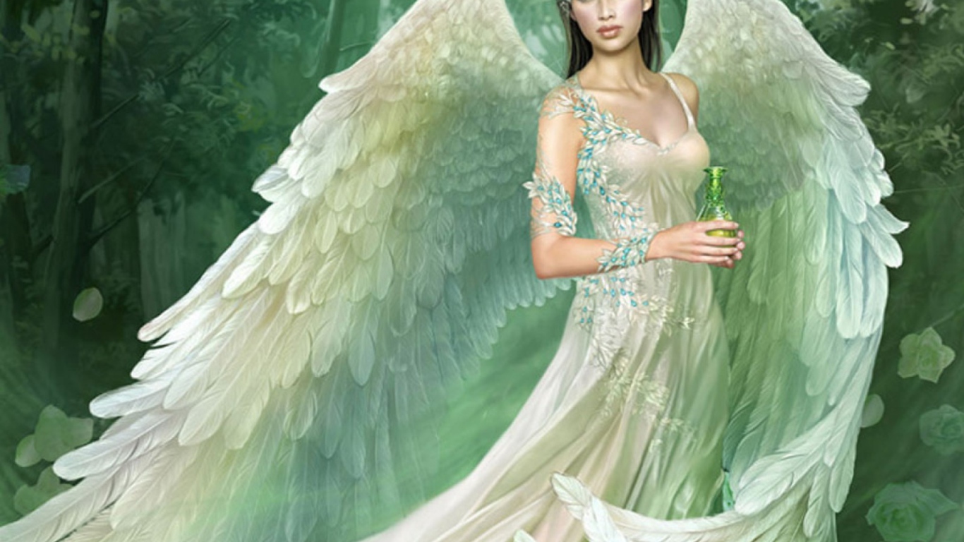 Белый ангел в лесу