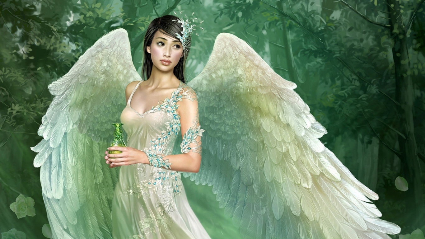 Ангел в белом платье