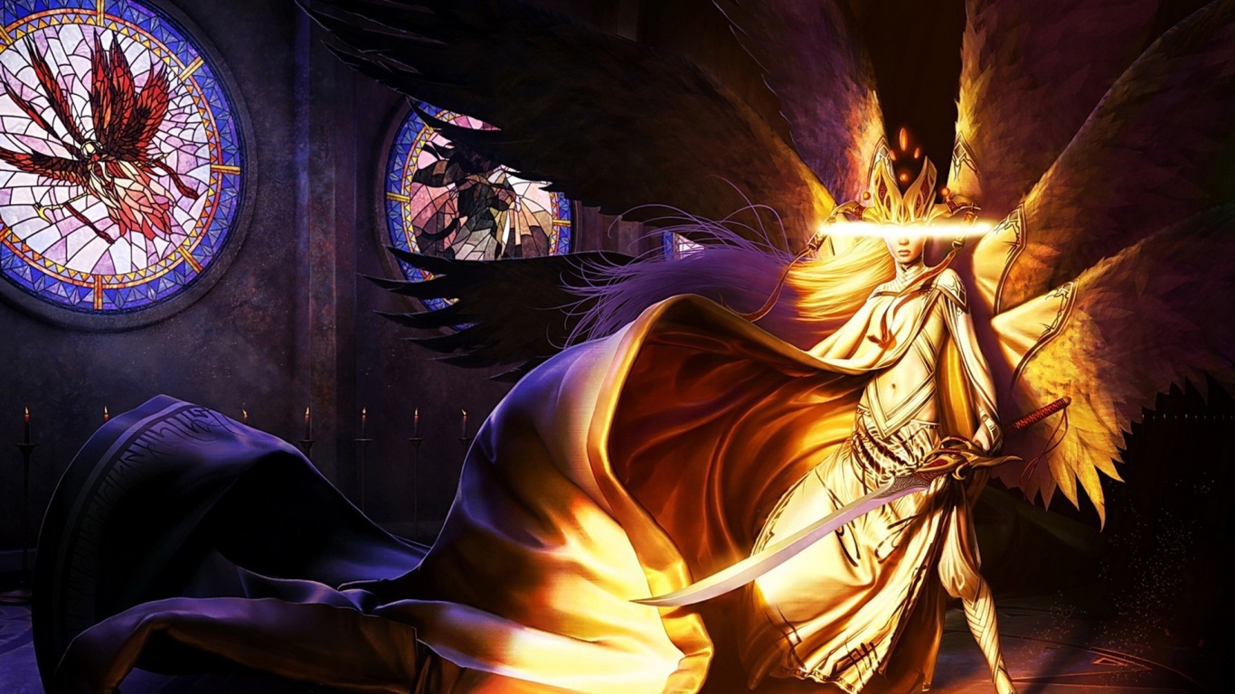 Белый ангел с мечом