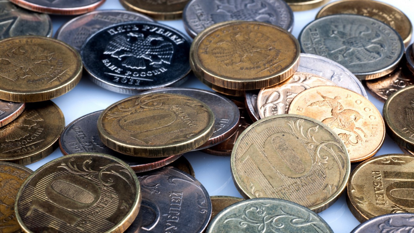 Много русских монет