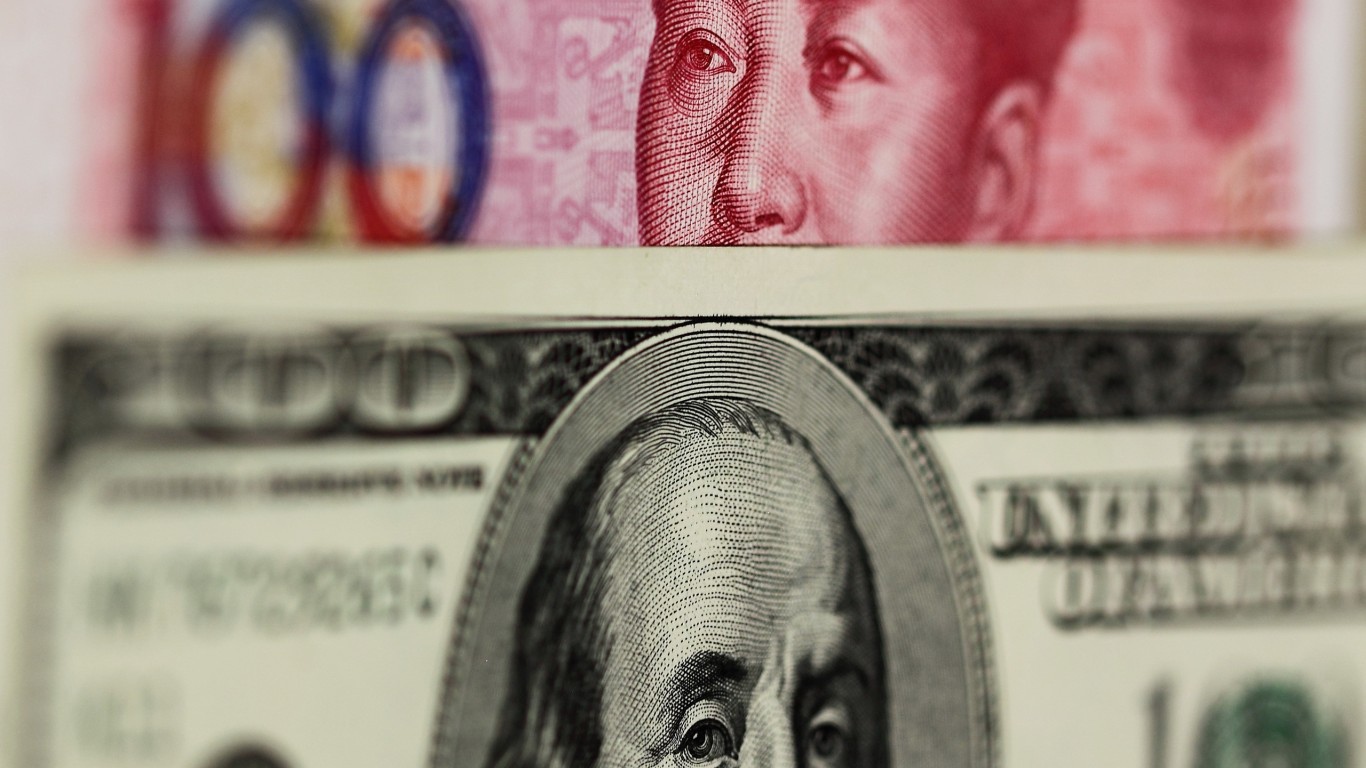 Юань и доллар