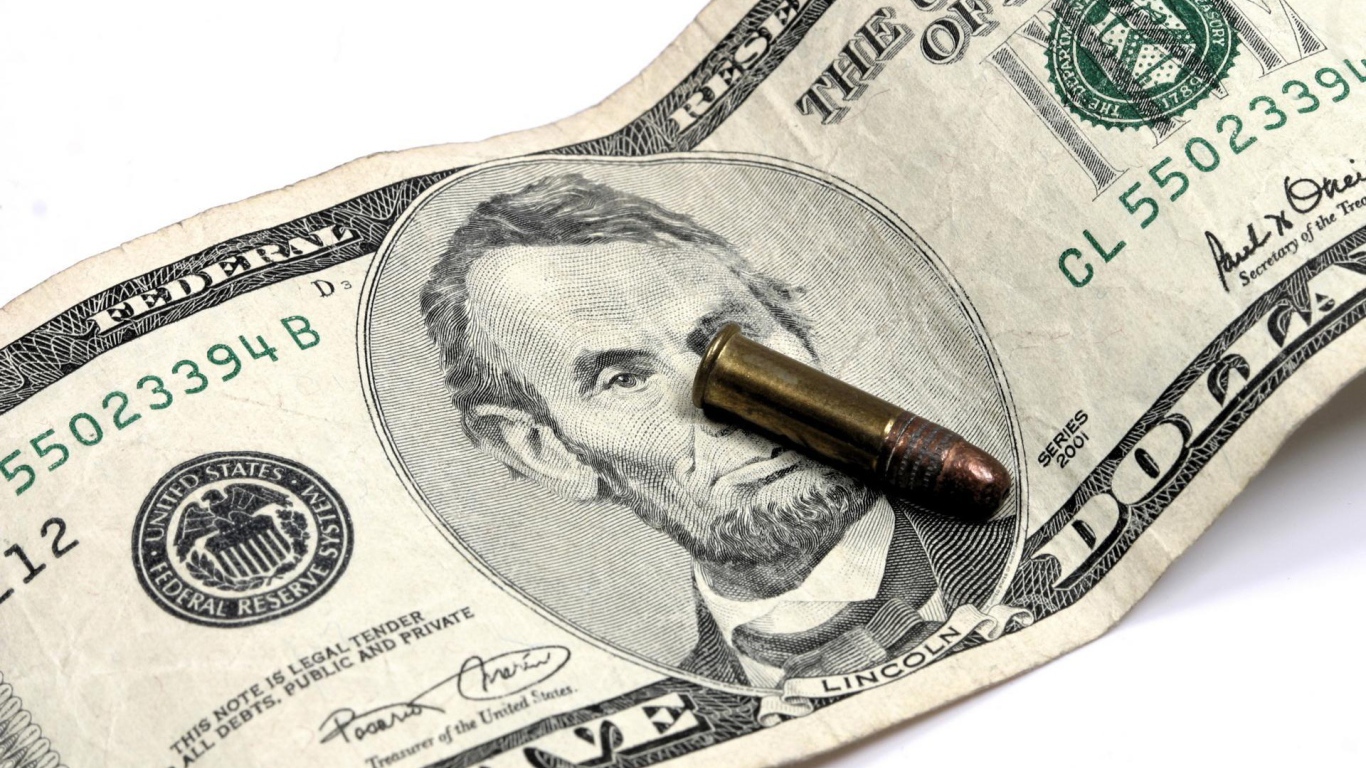 Пуля на пяти долларах