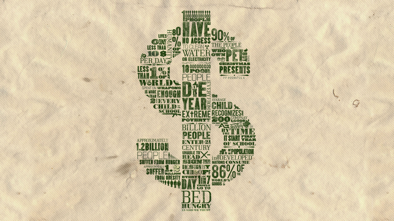 Стильный знак доллара