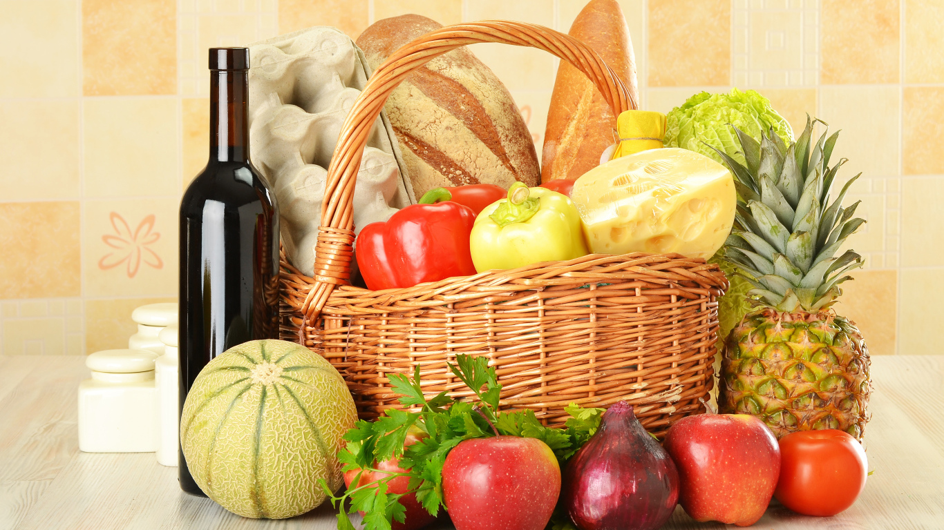 Корзина с продуктами