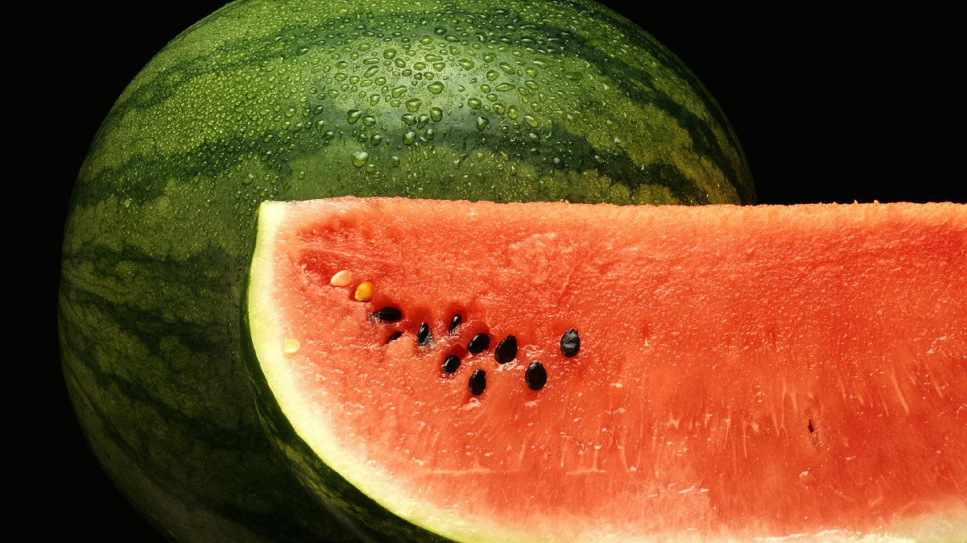 The wet watermelon