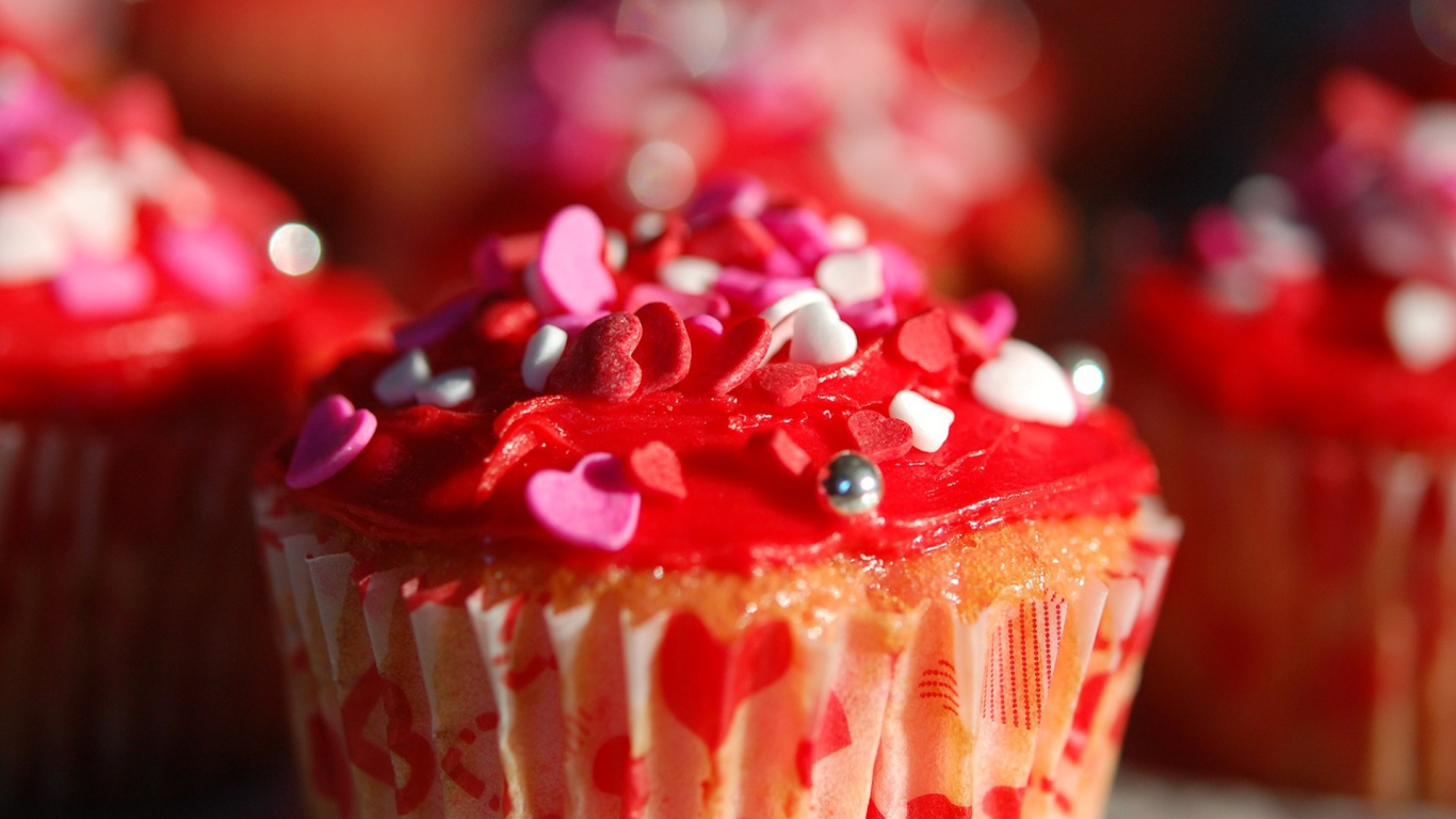 Десерт с сердечками