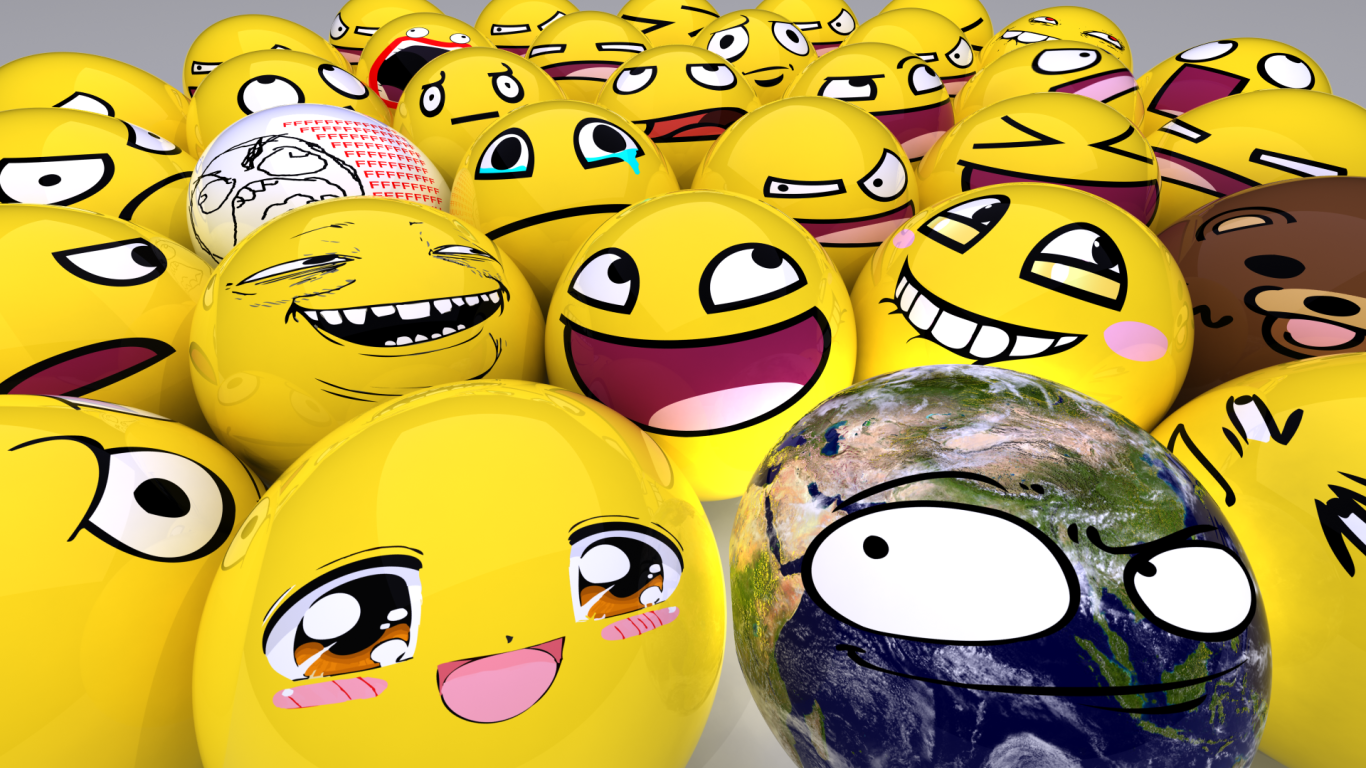 Шарики смайлики