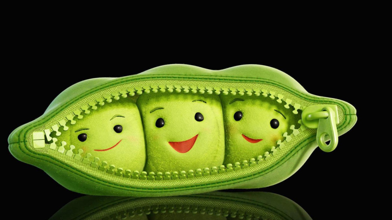 Горошины в стручке