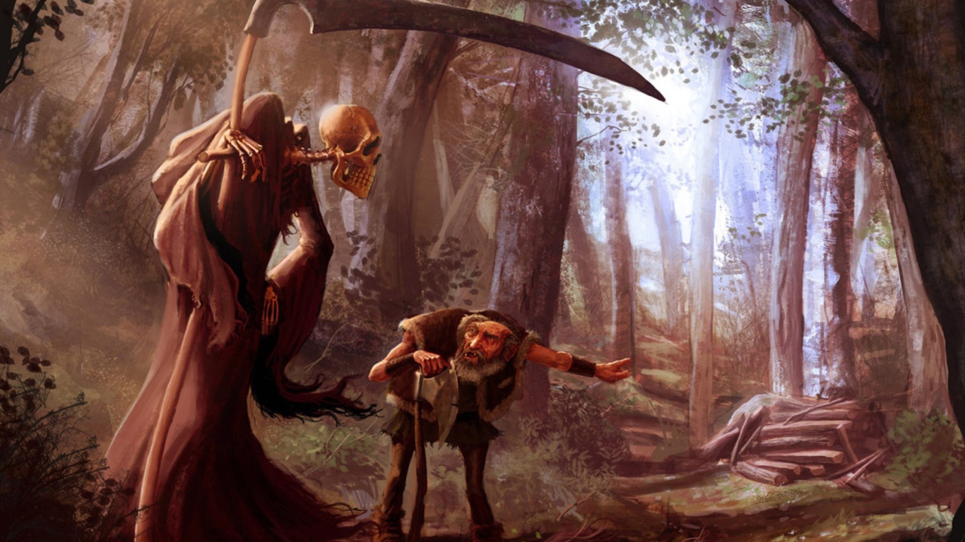 К деду пришла смерть