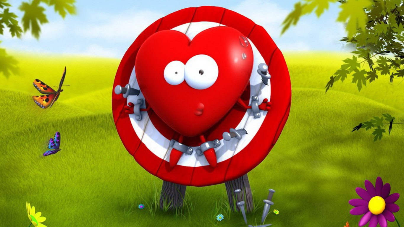 Сердечко на мишени