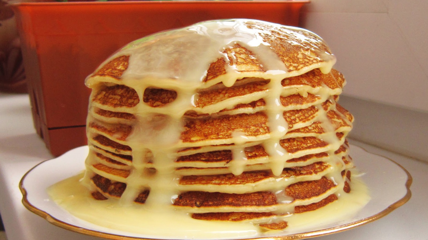 Блины со сгущенкой на Масленицу