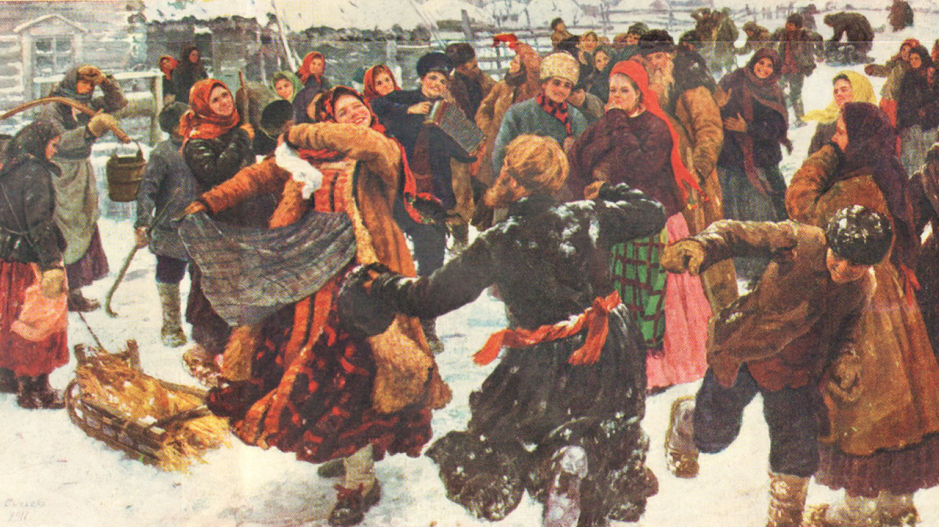 Хоровод на Масленицу