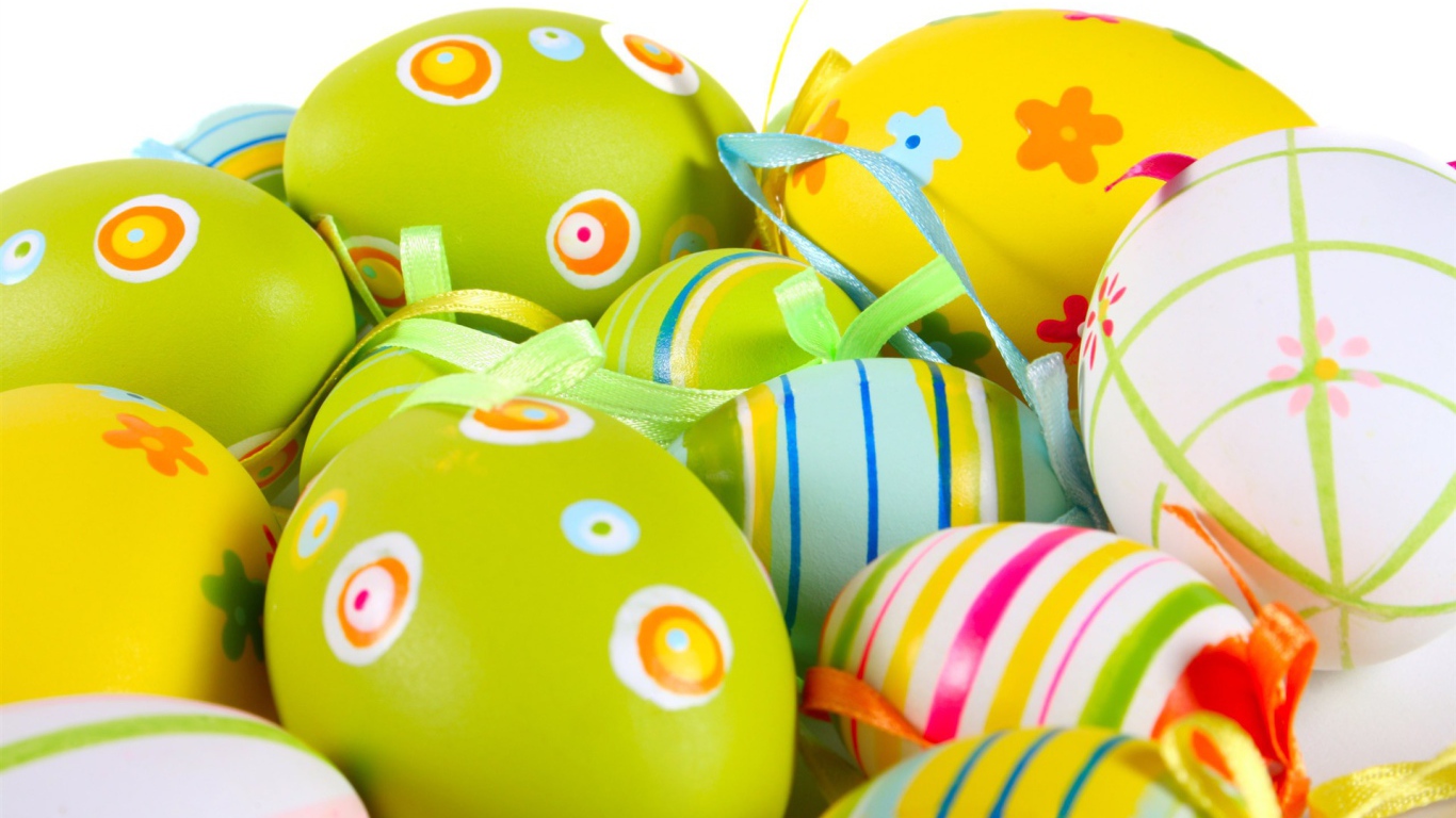 Раскрашенные яйца на Пасху