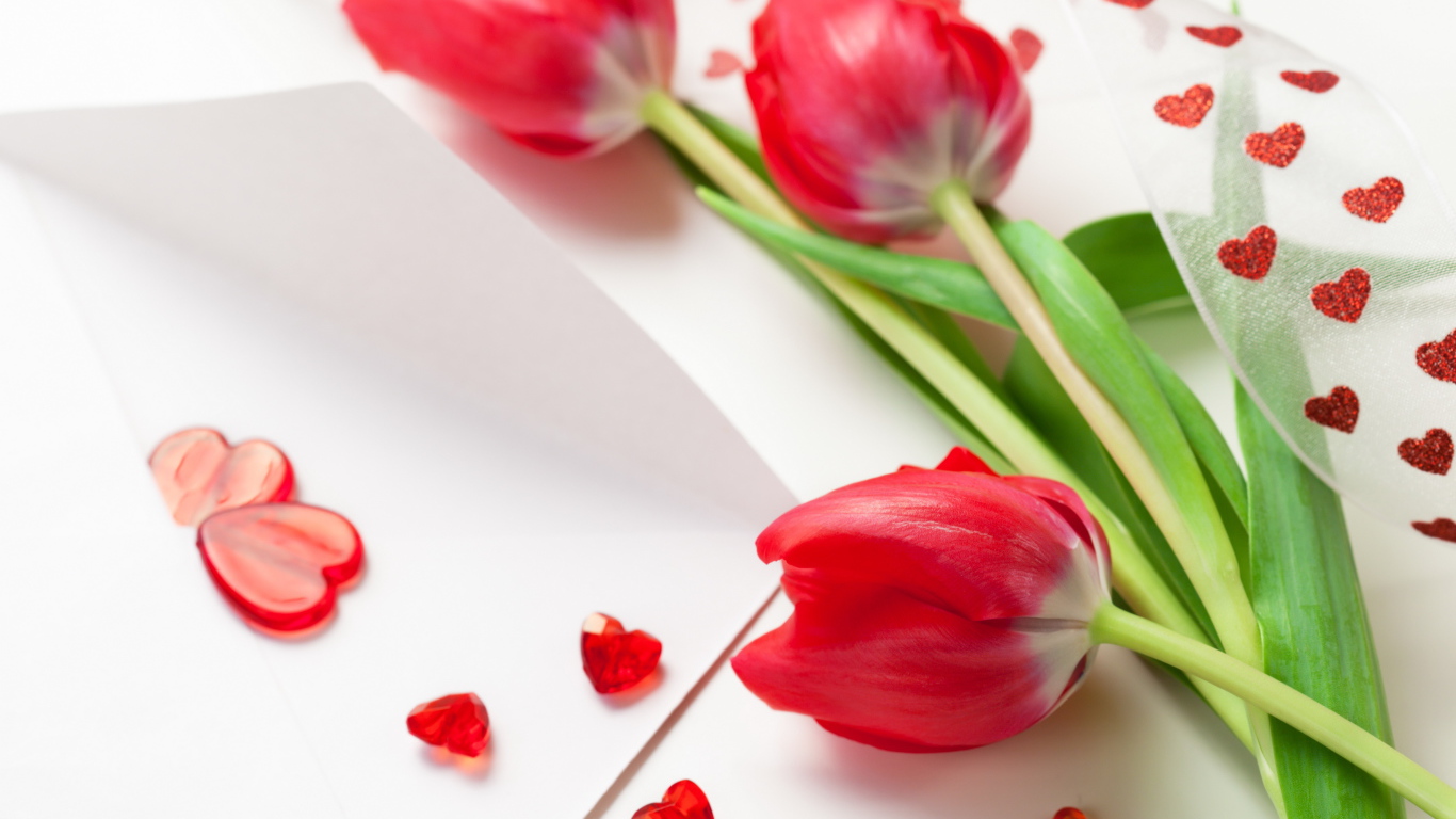 Красные тюльпаны на 8 марта