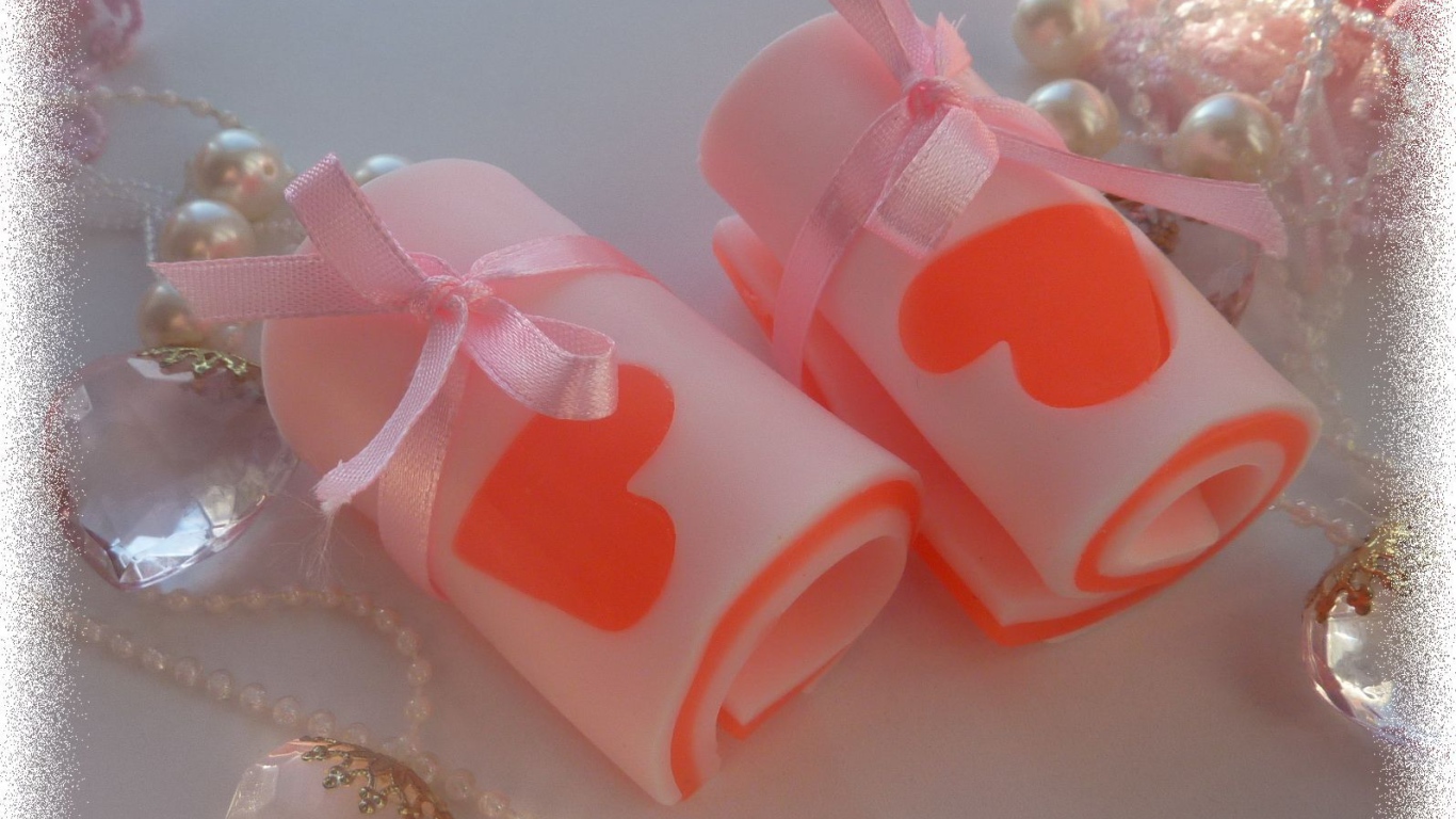 Мыло с сердцем на День Святого Валентина 14 февраля