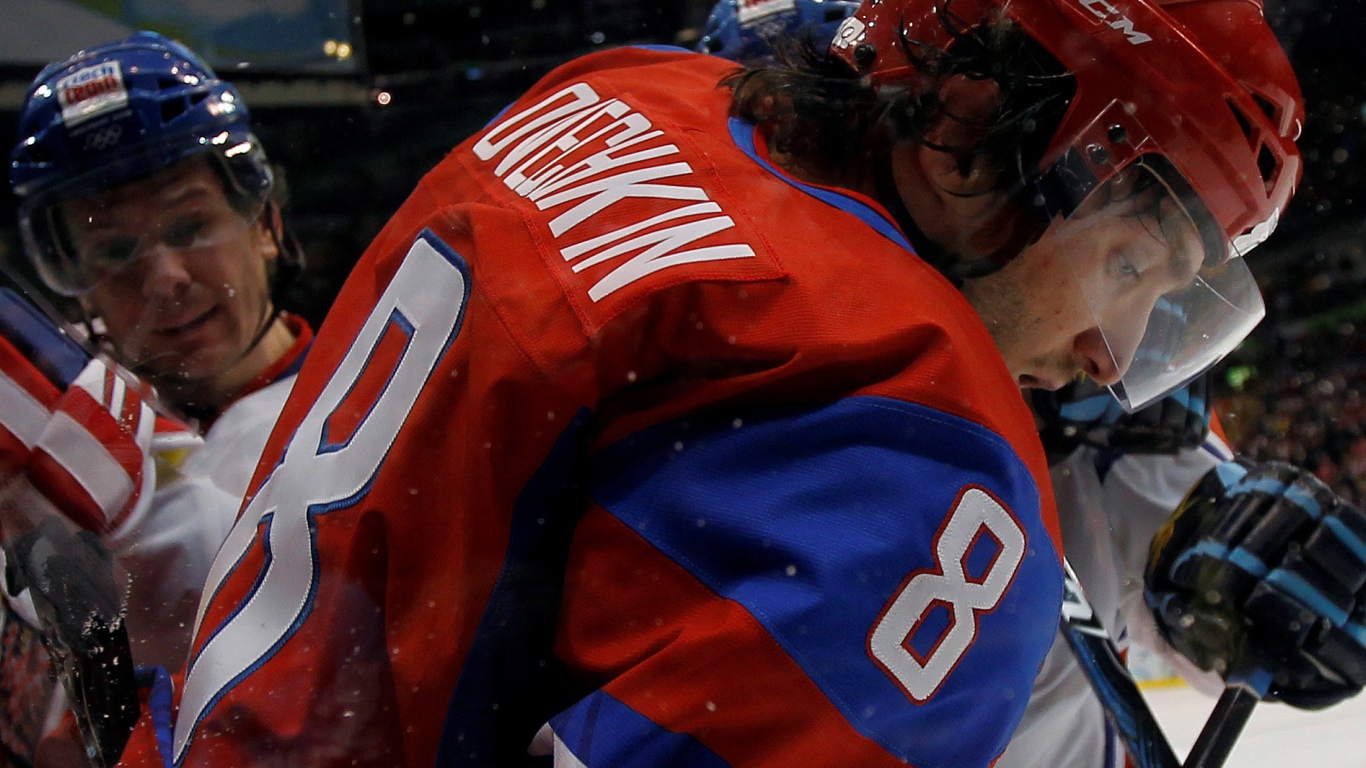 Популярный русский спортсмен Александр Овечкин