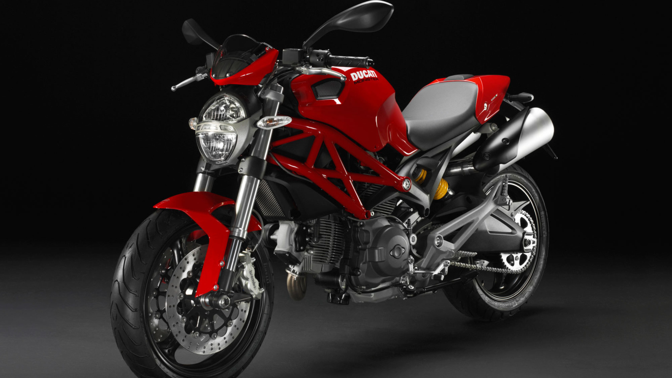 Красивый мотоцикл Ducati Monster 796 Corse Stripe
