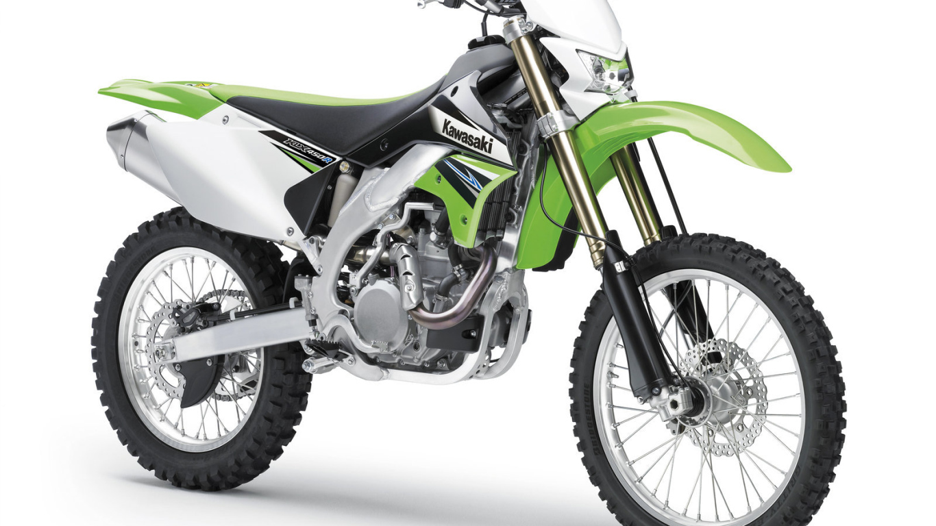 Красивый мотоцикл Kawasaki KLX 450 R