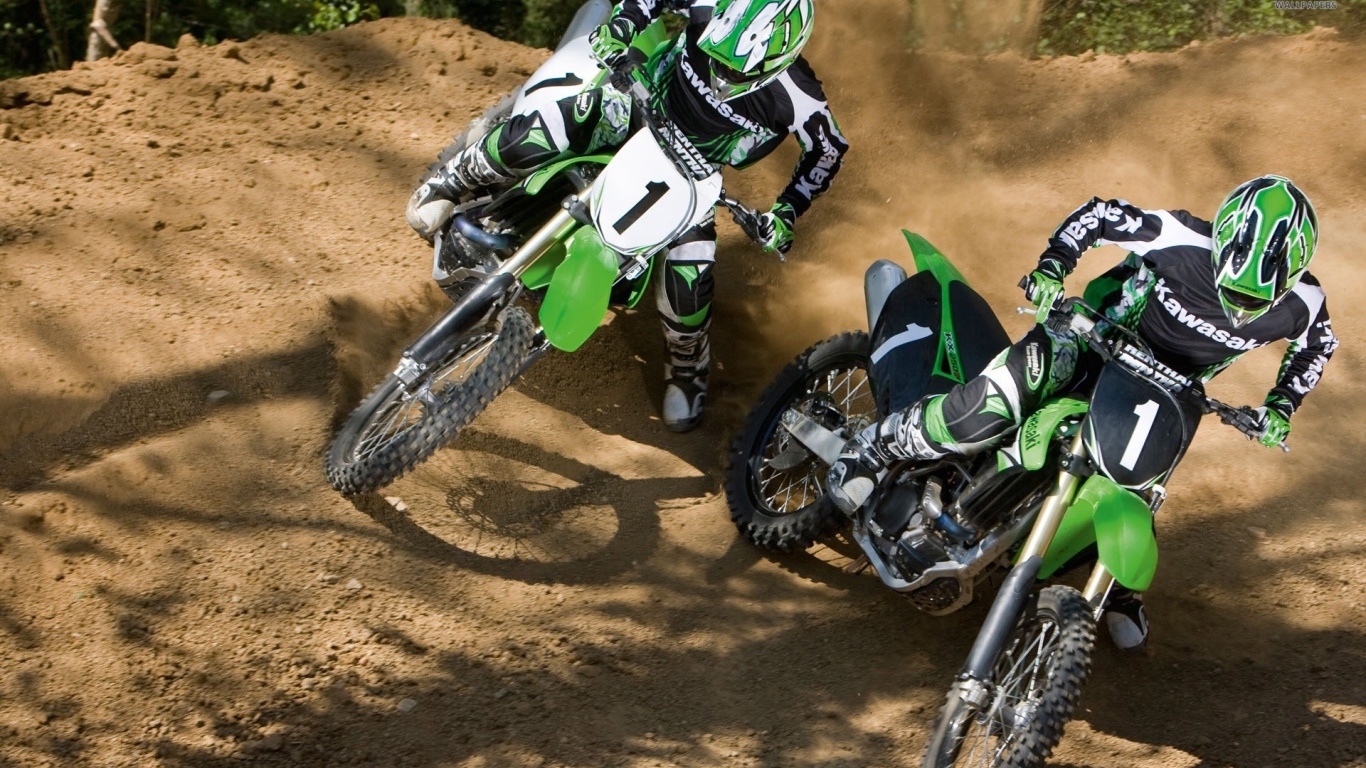 Мотоцикл модели Kawasaki KX 450 F