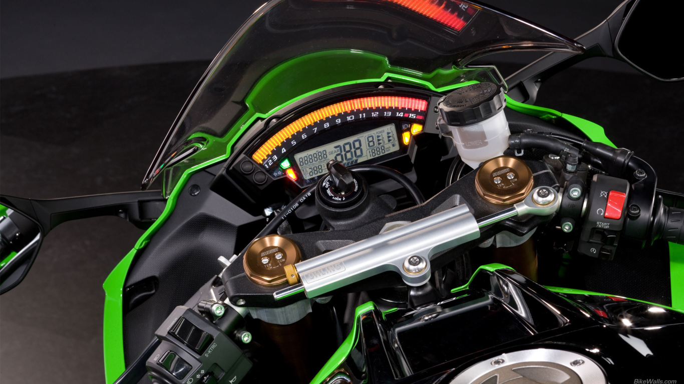 Быстрый мотоцикл Kawasaki Ninja ZX-10R