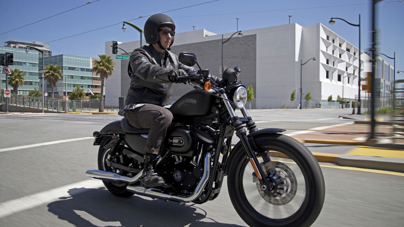 Надежный мотоцикл Harley-Davidson XL 883N Sportster Iron
