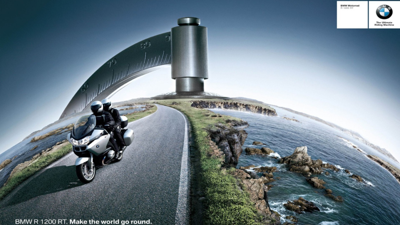 BMW на глобусе