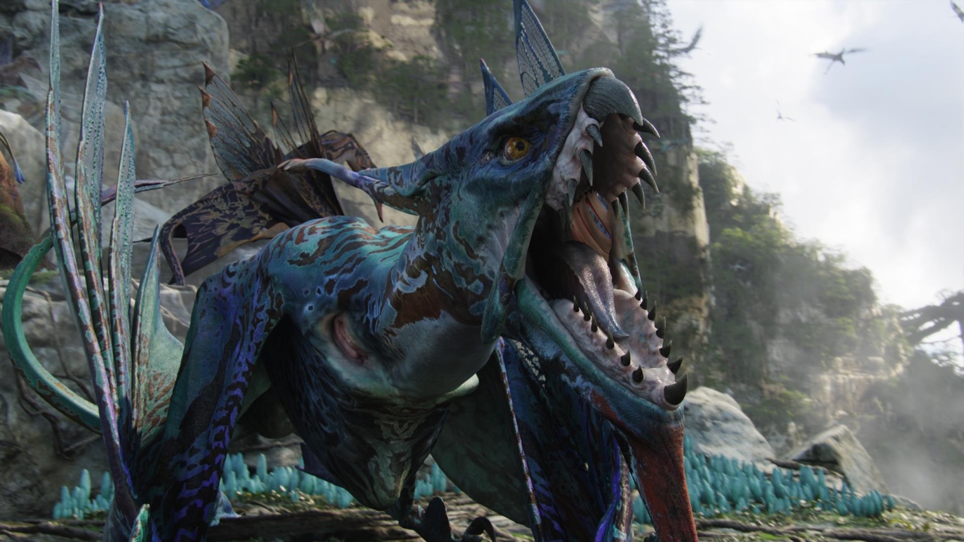 Голубой ящер из Аватар